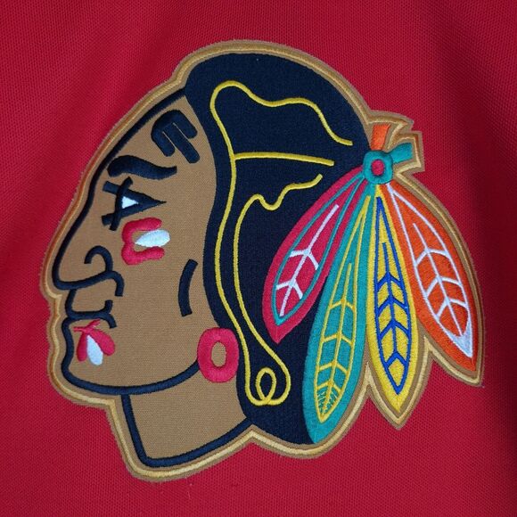 Vintage Chicago Blackhawks Jersey Youth Kids Boys L / XL Red CCM NHL Hockey - Picture 4 of 16